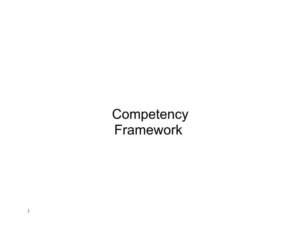 Competencies Definition