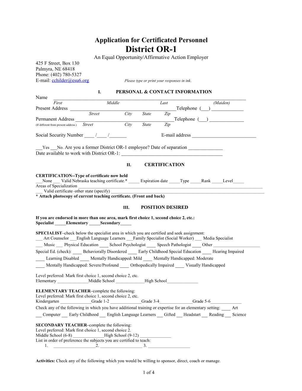 Application for Employment s53