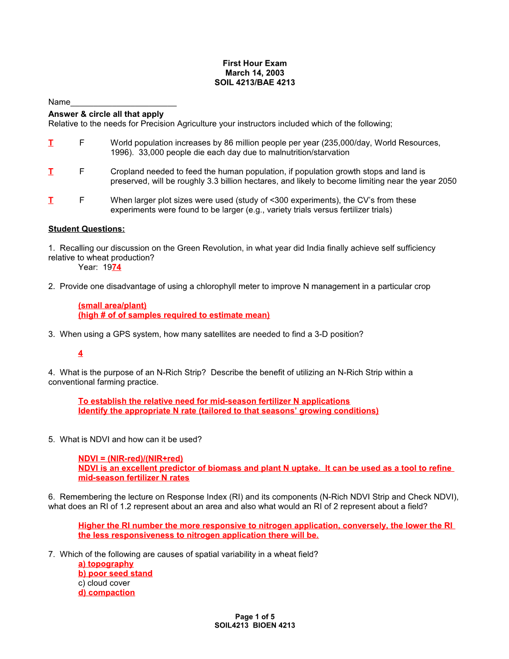 Answer & Circle All That Apply s1