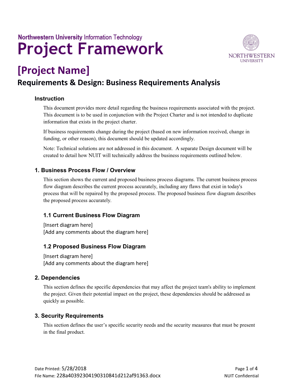 1. Business Process Flow / Overview