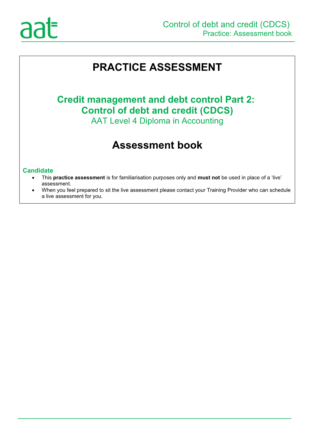 Credit Management and Debt Control Part 2