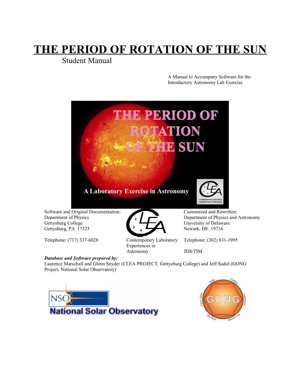 The Period of Rotation of the Sun