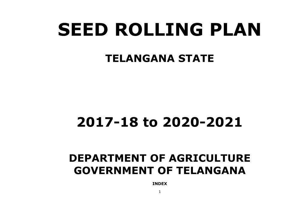 Seed Rolling Plan