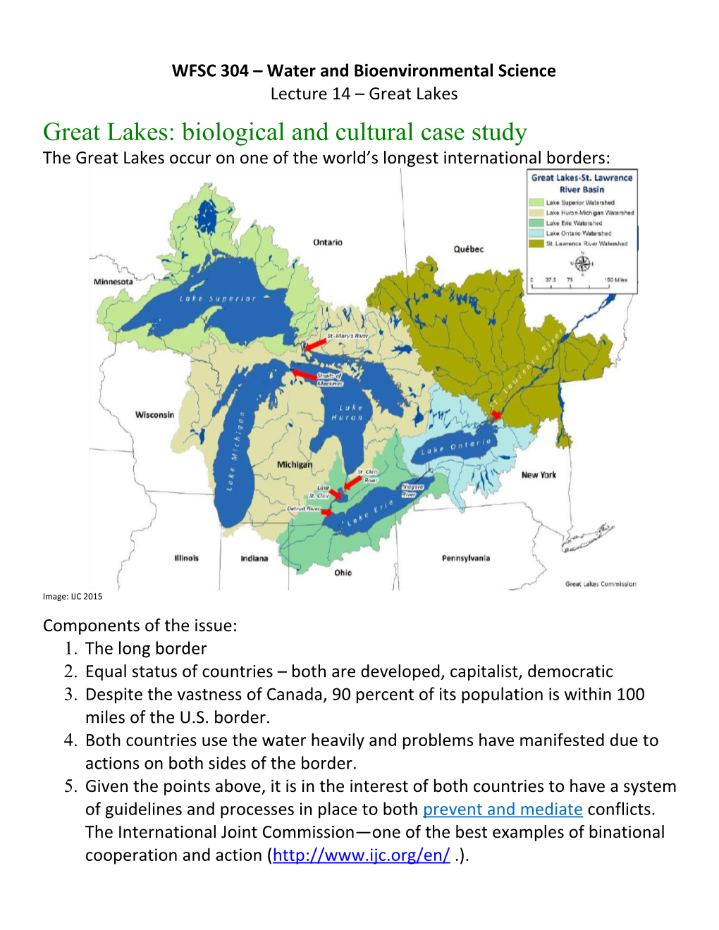 WFSC 304 Water and Bioenvironmental Science