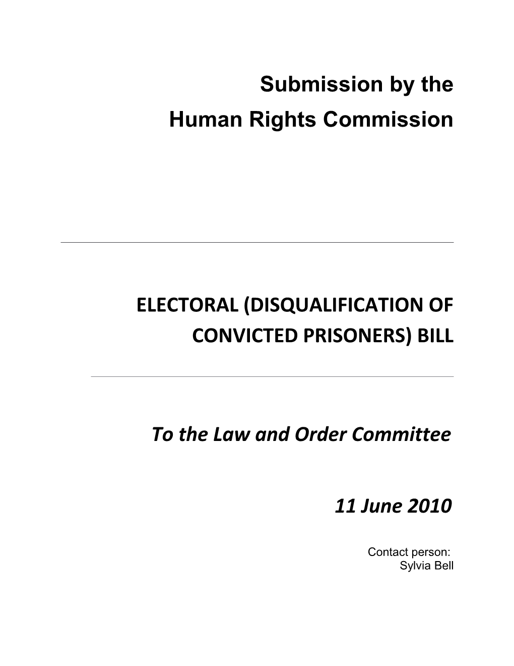 Electoral (Disqualification of Convicted Prisoners) Bill