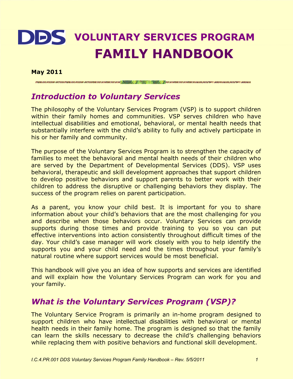Is My Child Eligible for Voluntary Service?