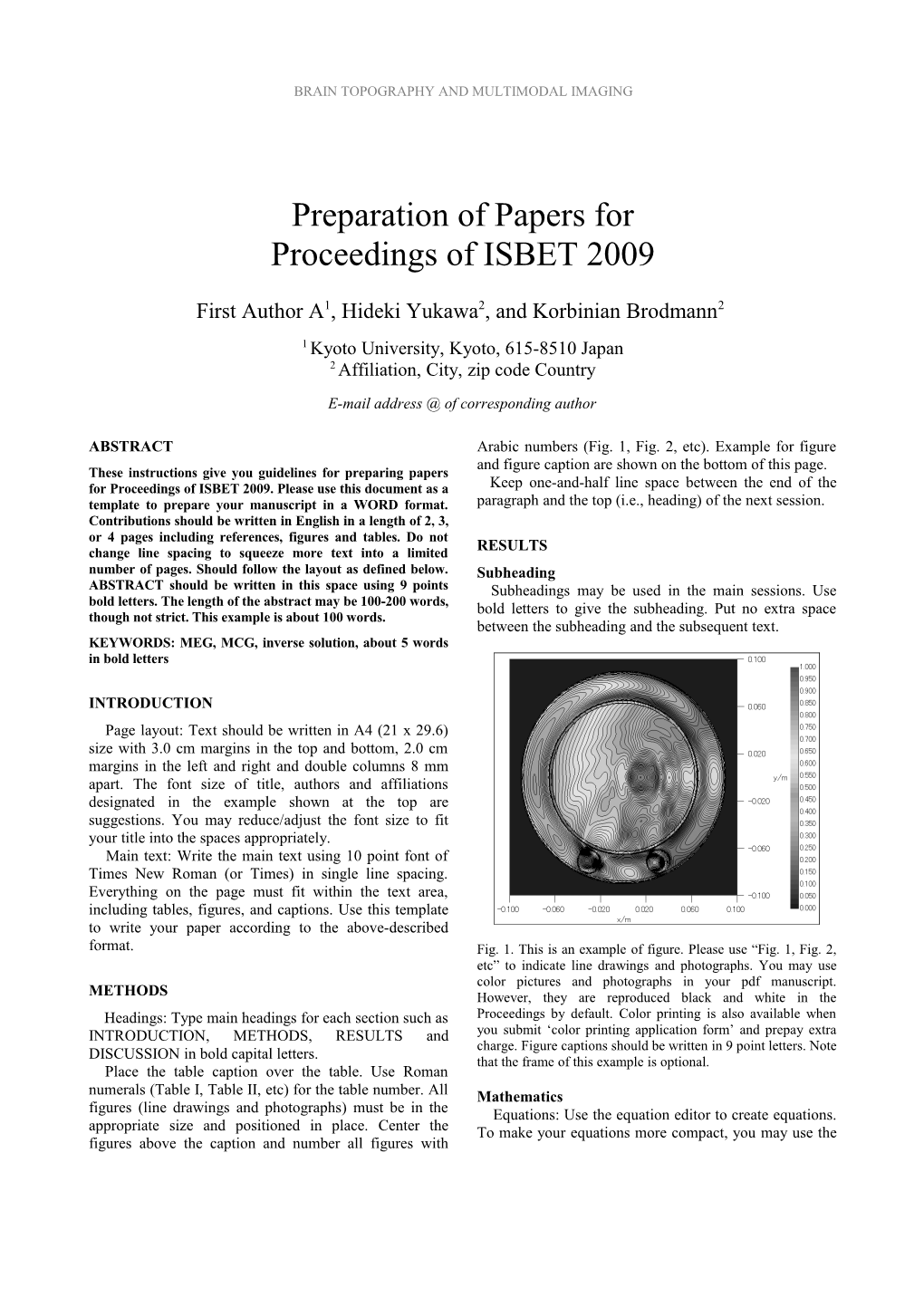 Brain Topography and Multimodal Imaging