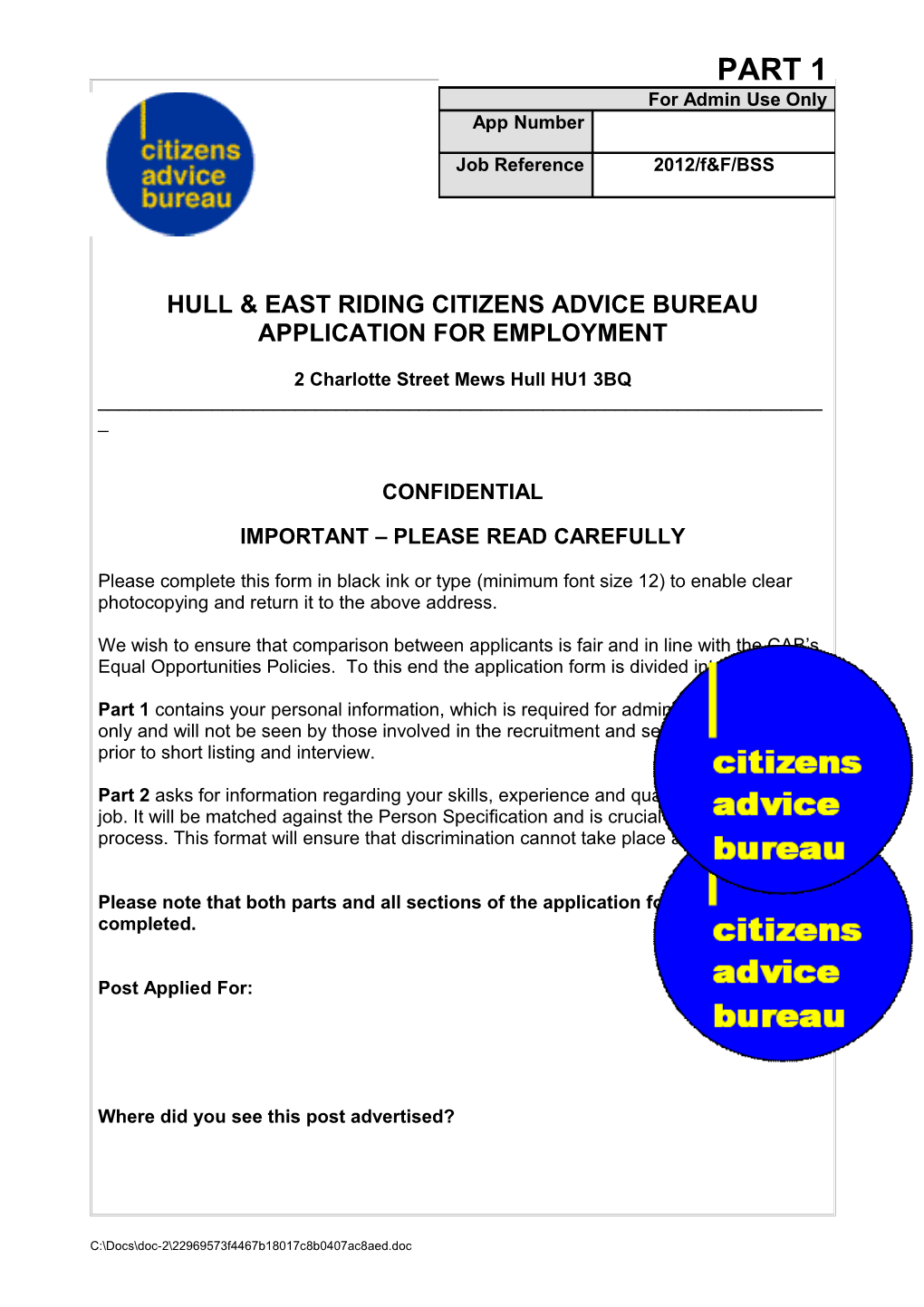 Hull & East Riding Citizens Advice Bureau
