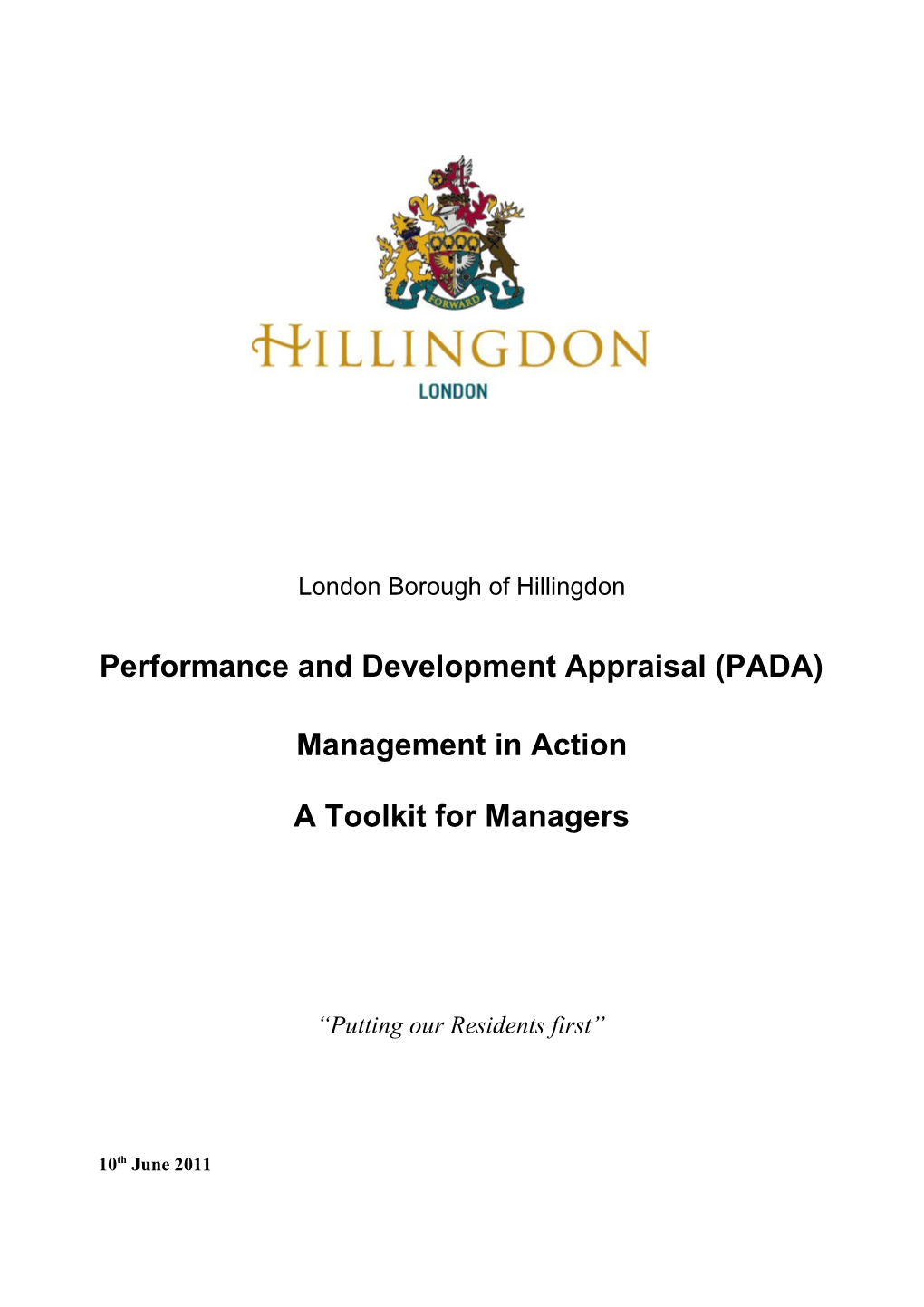 Performance and Development Appraisal (PADA)