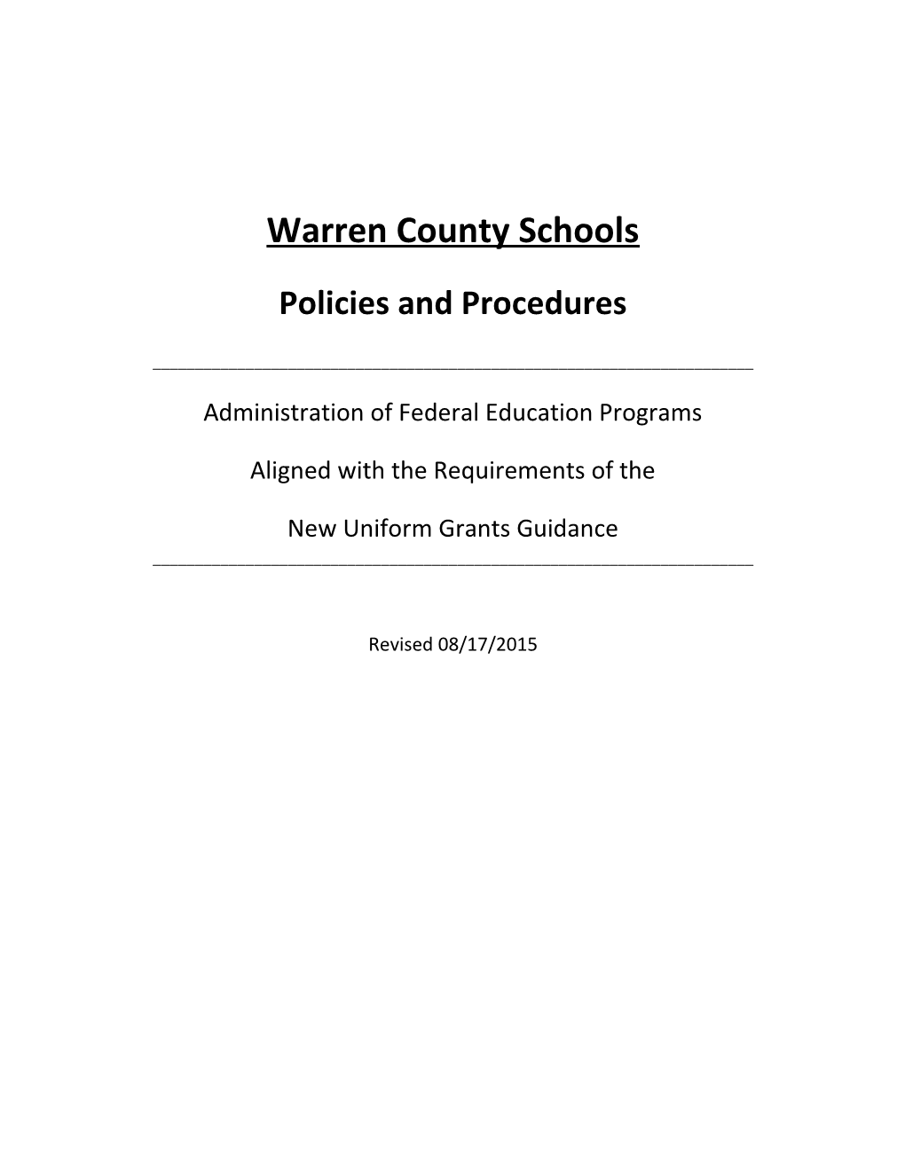 Warren County Schools s1