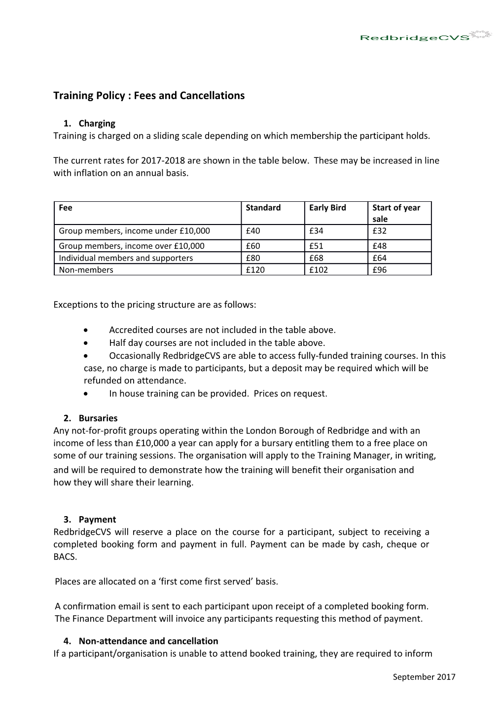 Trainingpolicy:Feesandcancellations