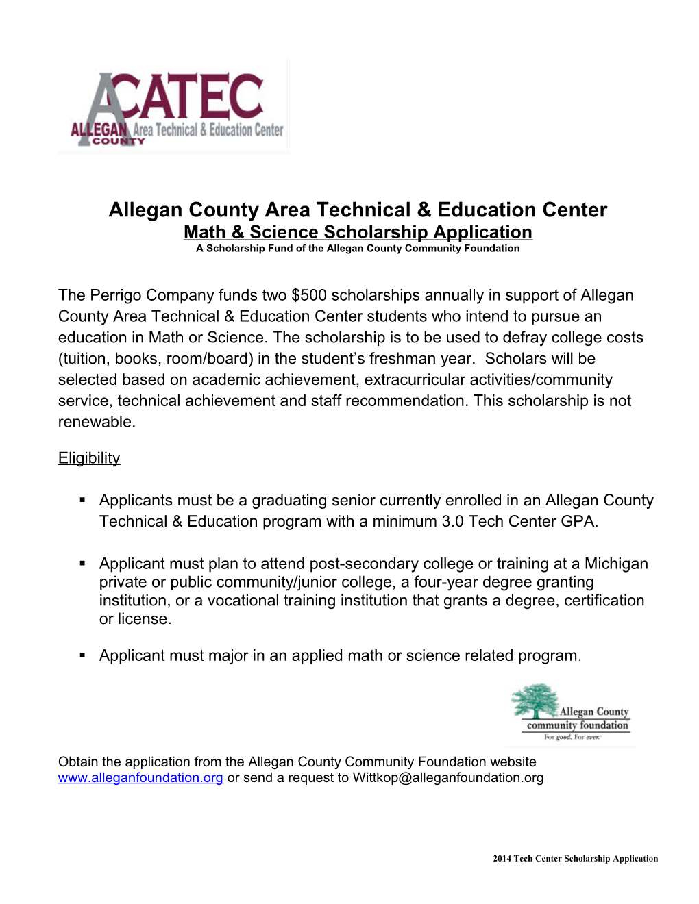Allegan County Area Technical & Education Center