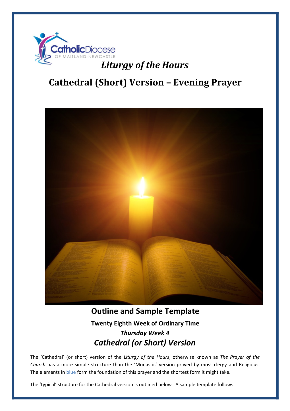 Cathedral (Short) Version Evening Prayer