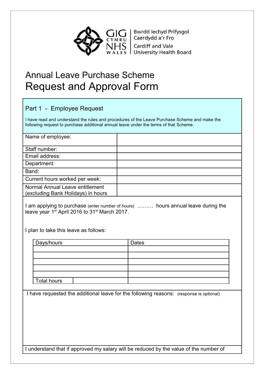 Annual Leave Purchase Scheme