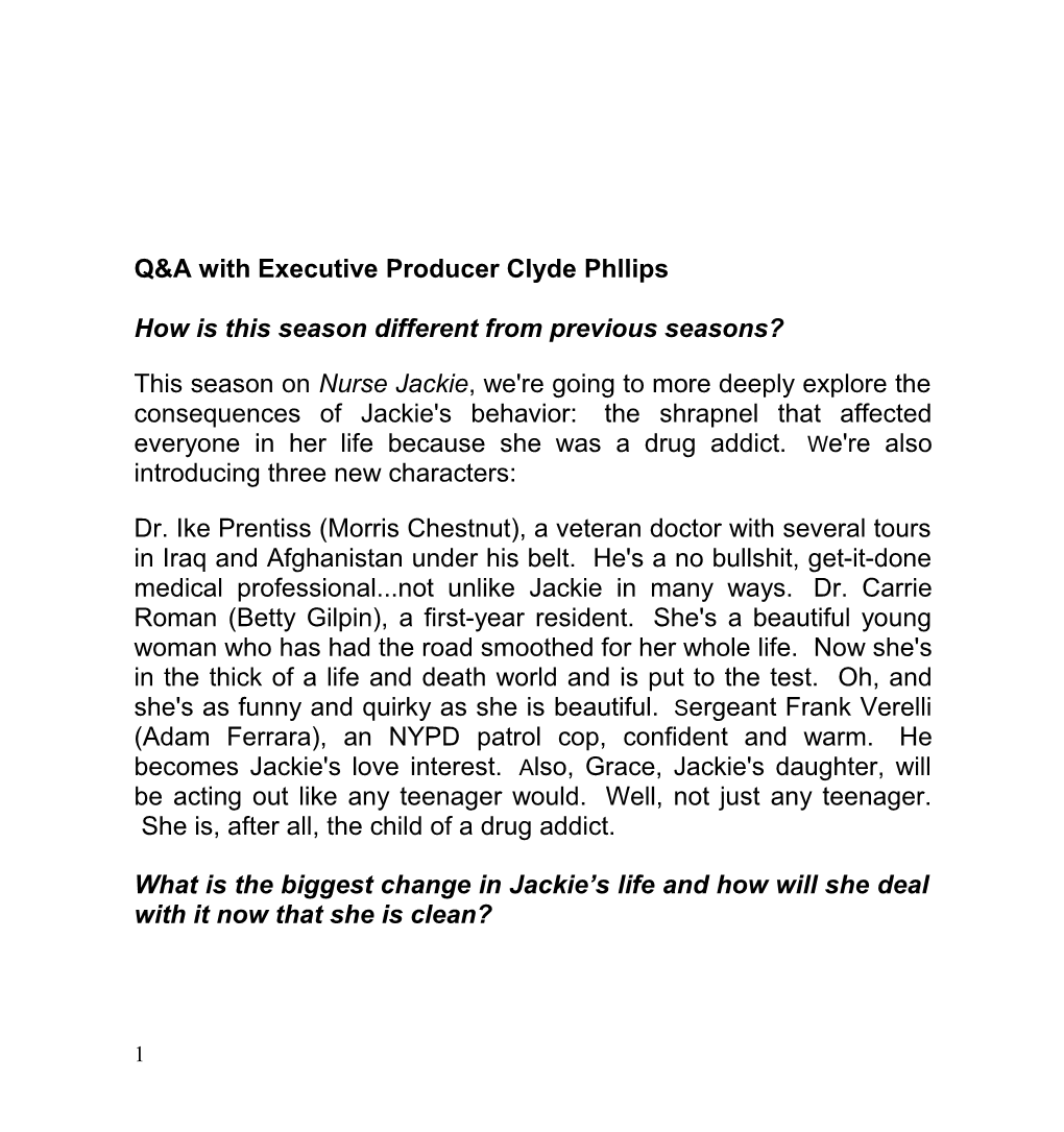 Q&A with Executive Producer Clyde Phllips