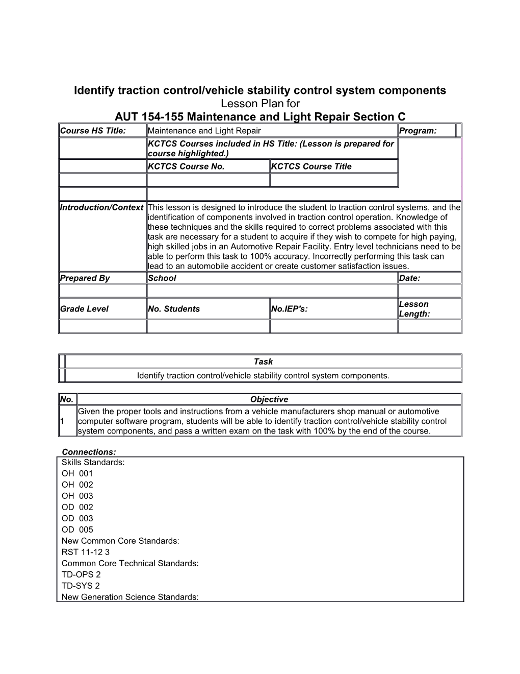 Identify Traction Control/Vehicle Stability Control System Components