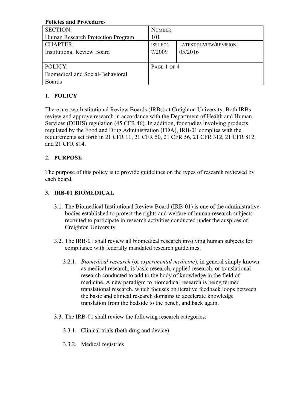 Policies and Procedures s6