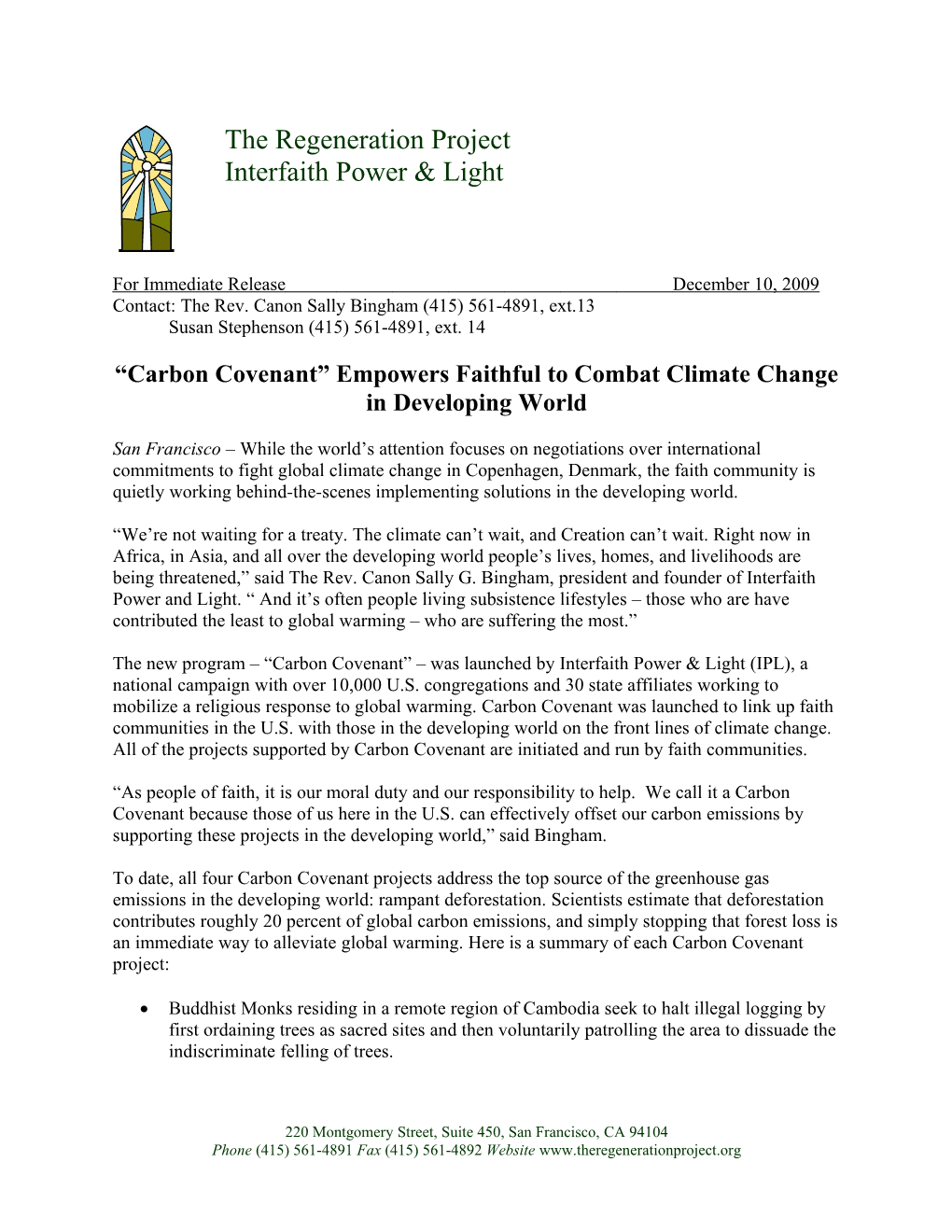 Interfaith Power and Light National Campaign