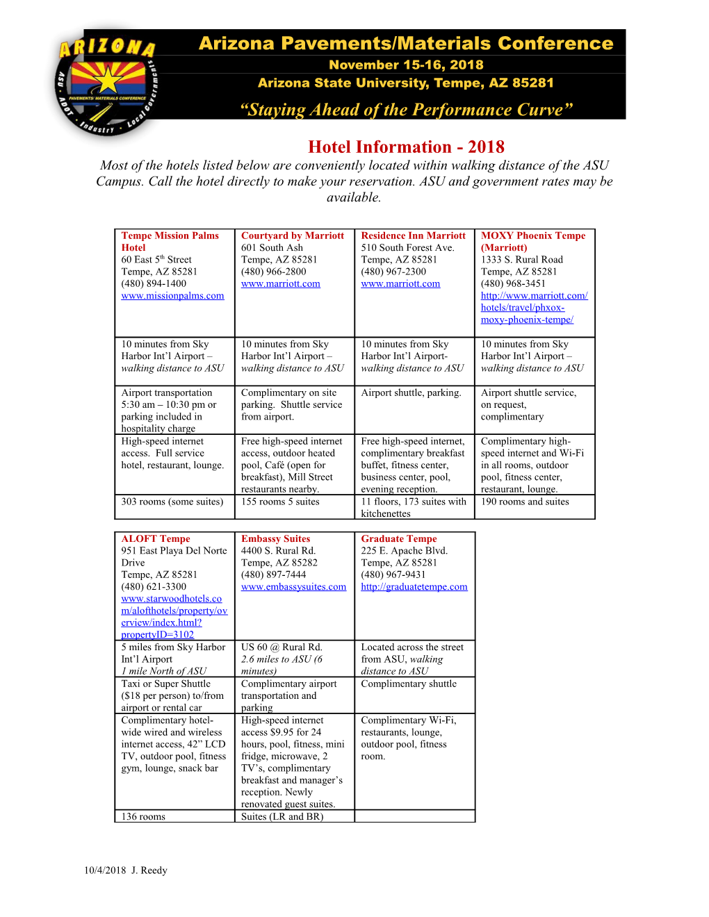 Arizona Pavements/Materials Conference