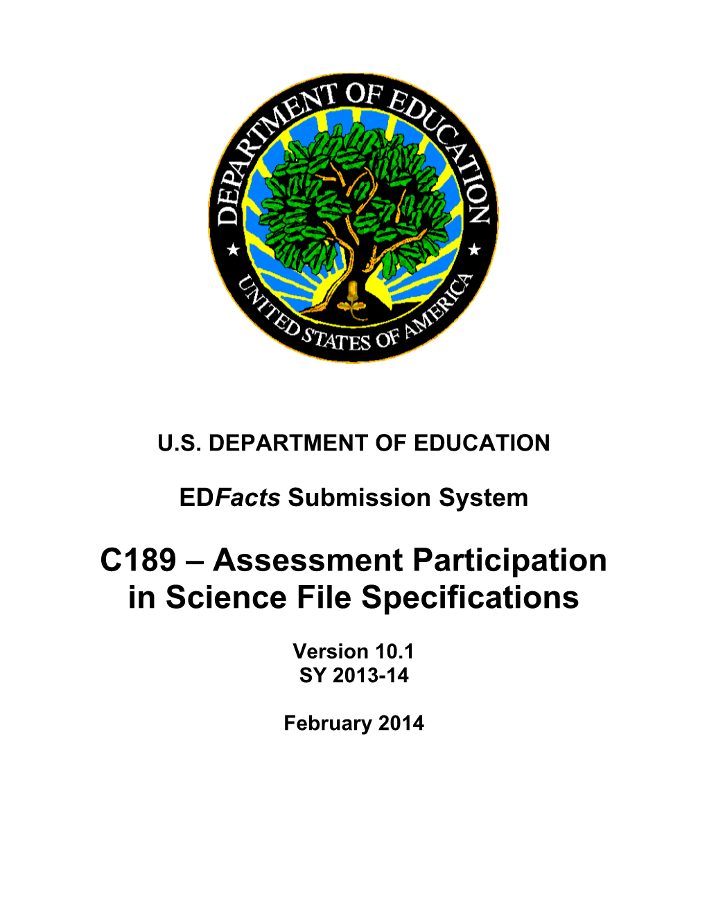 Assessment Particpation in Science File Specifications