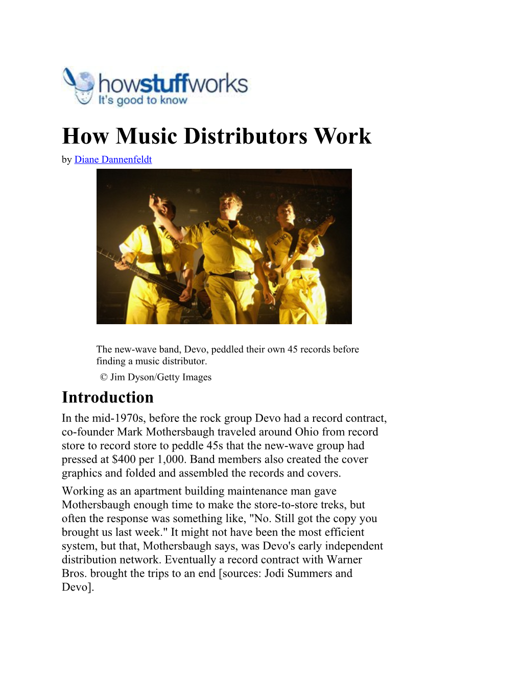 How Music Distributors Work