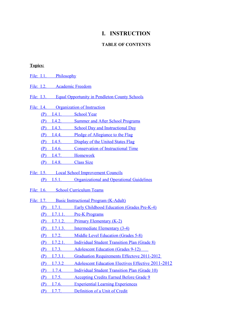 Table of Contents s70