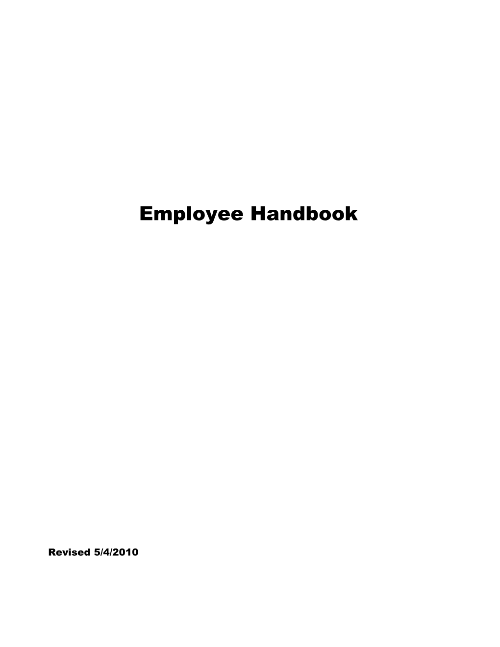 Southbrook Community Church Handbook