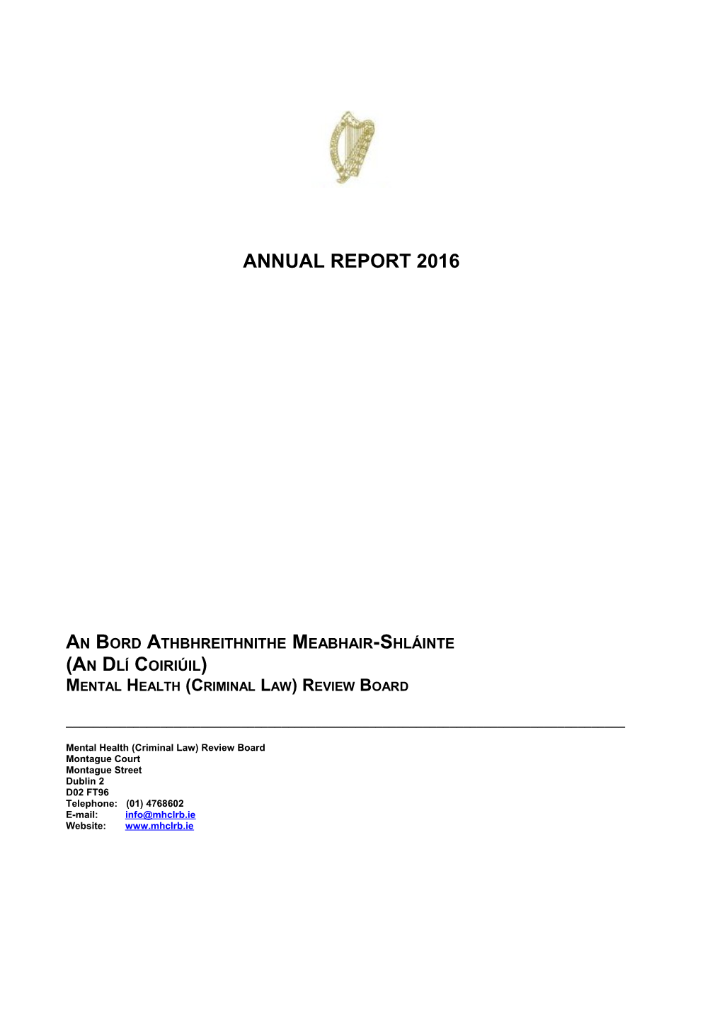 Mental Health (Criminal Law) Review Board