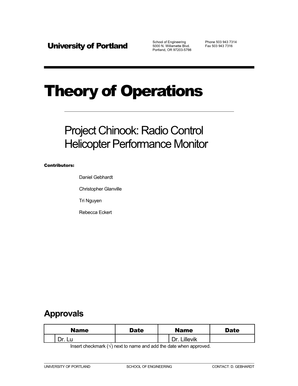 Theory of Operations