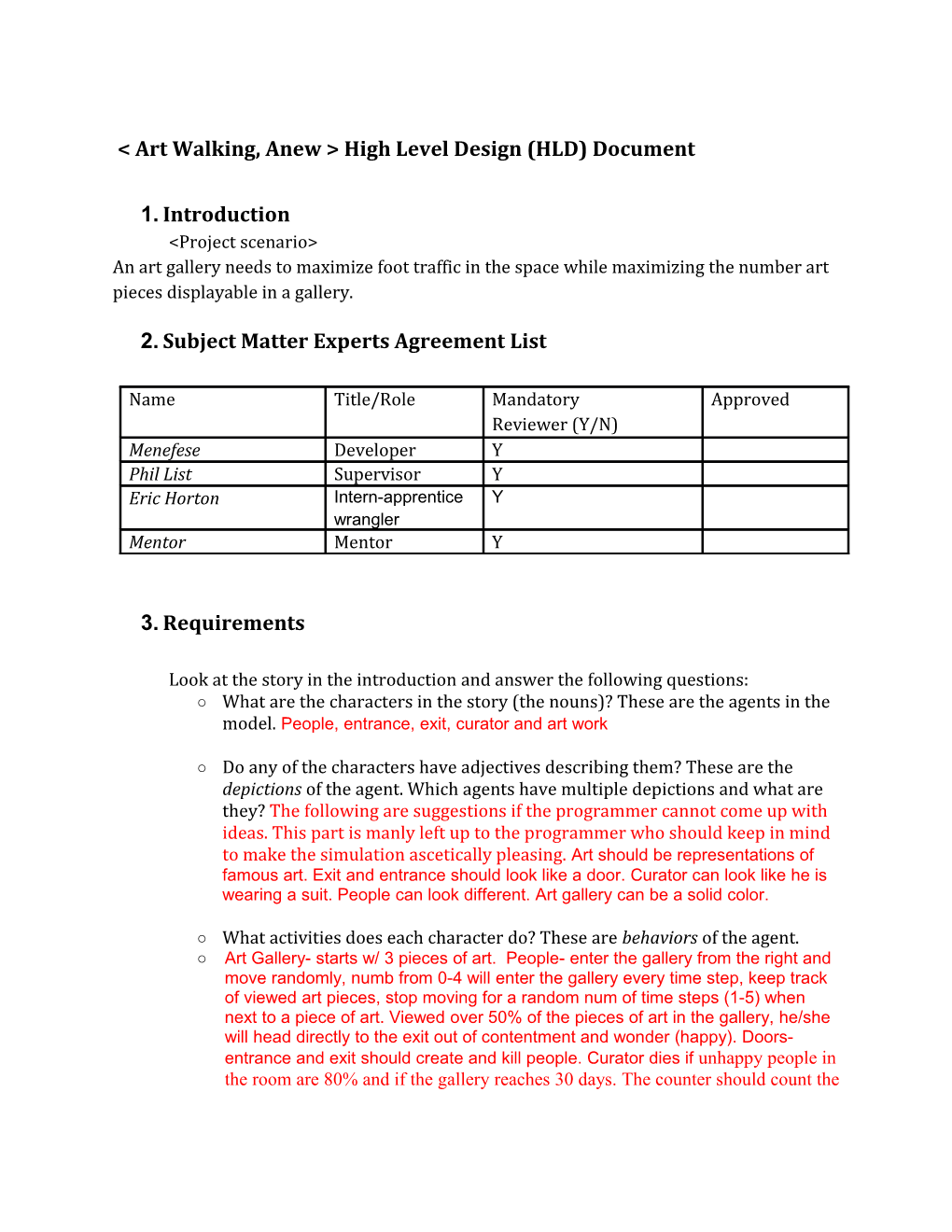 &lt; Art Walking, Anew &gt; High Level Design (HLD) Document