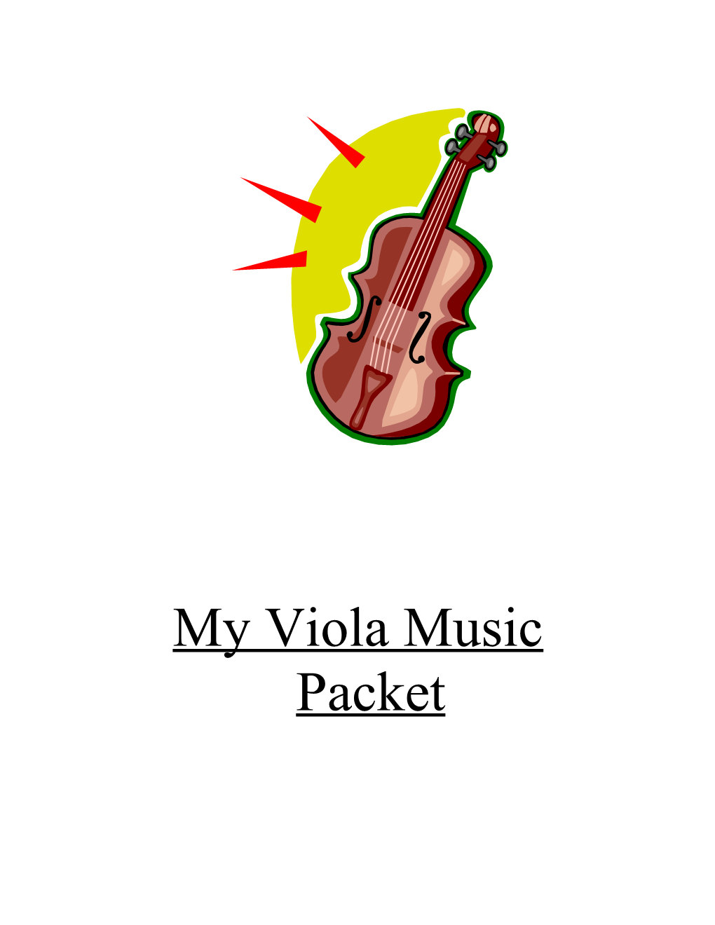 My Viola Music Packet