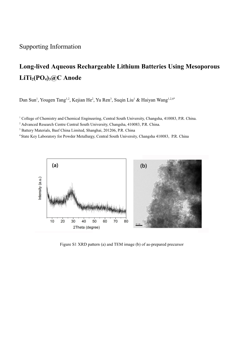 Long-Lived Aqueous Rechargeable Lithium Batteries Using Mesoporous Liti2(PO4)3 C Anode