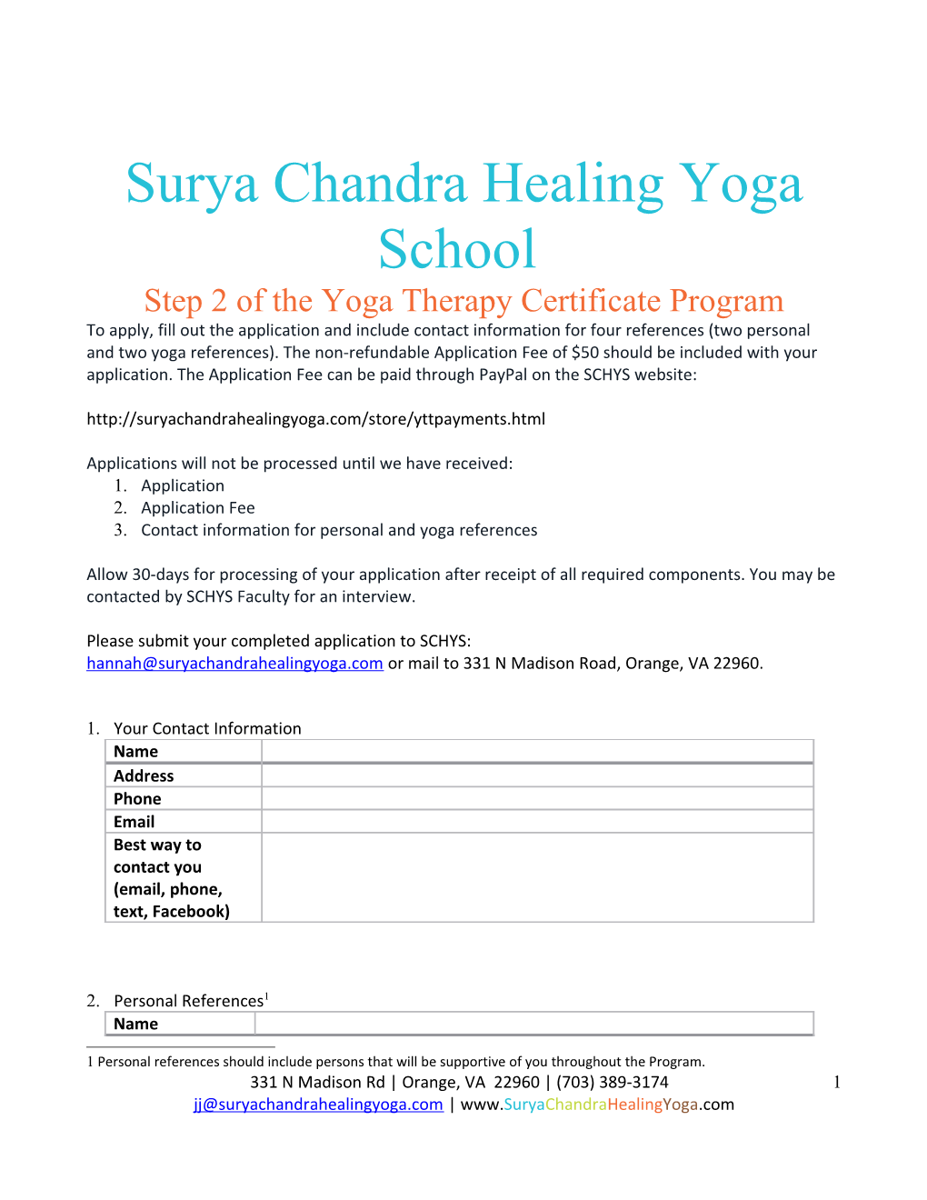 Surya Chandra Healing Yoga School