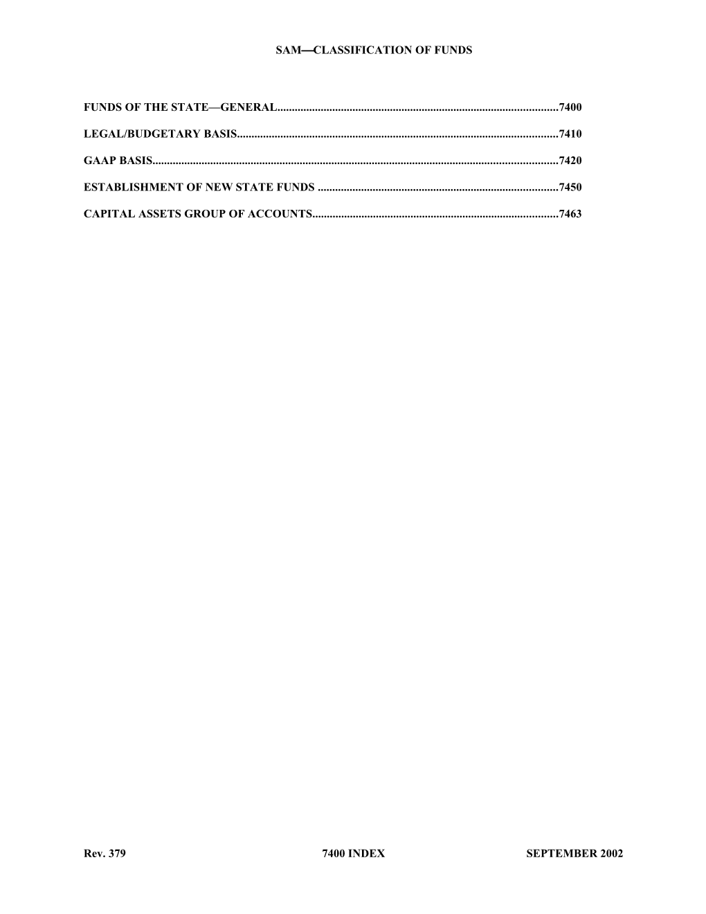 Funds of the State General 7400