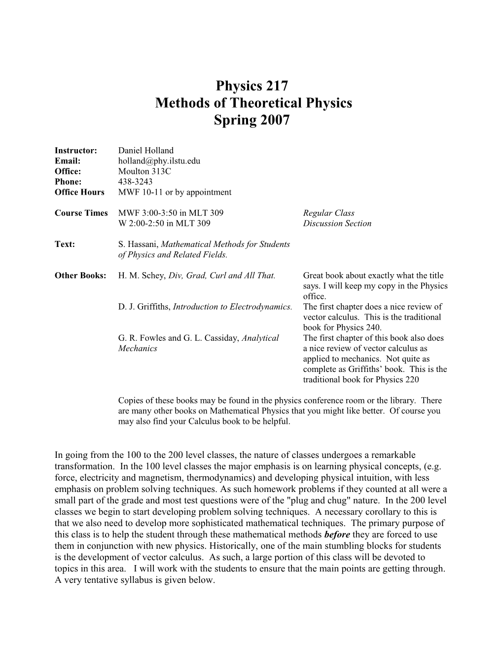 Methods of Theoretical Physics