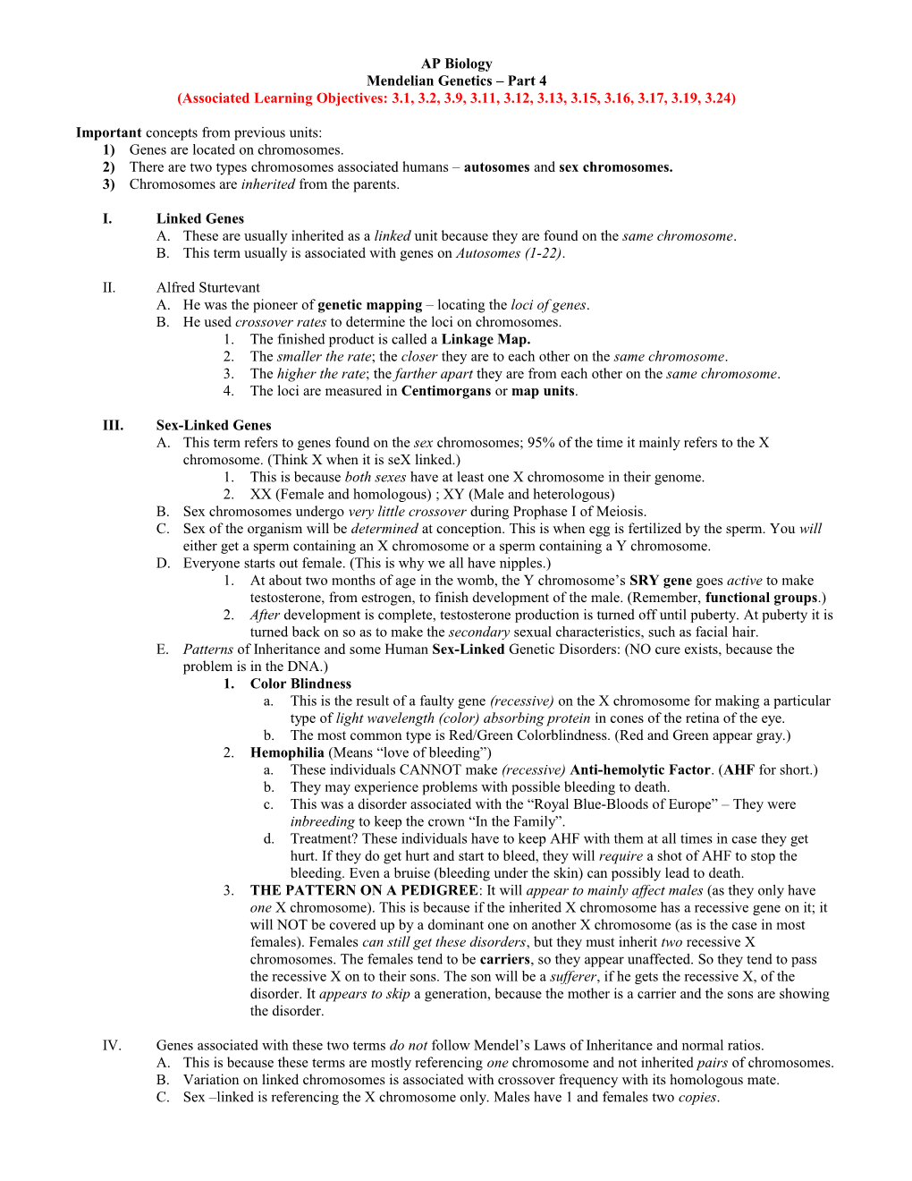 Mendelian Genetics Part 4