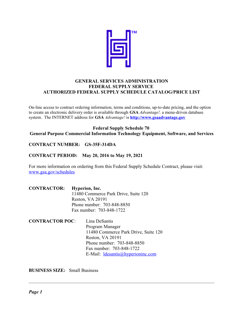 Authorized Federal Supply Schedule Catalog/Price List s4