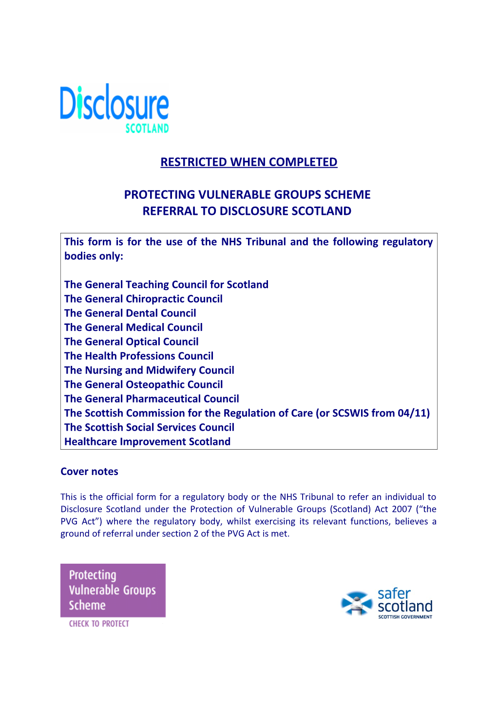 Protection of Children (Scotland) Act 2003 (Pocsa)