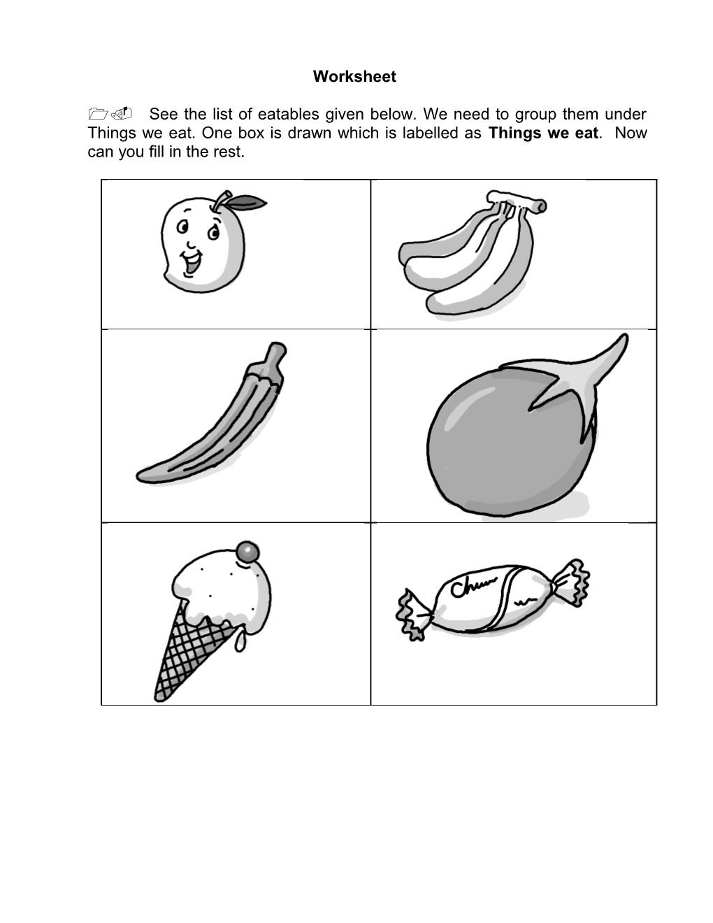 Now, Can You Draw One More Box Called Things We Get from Plants ?