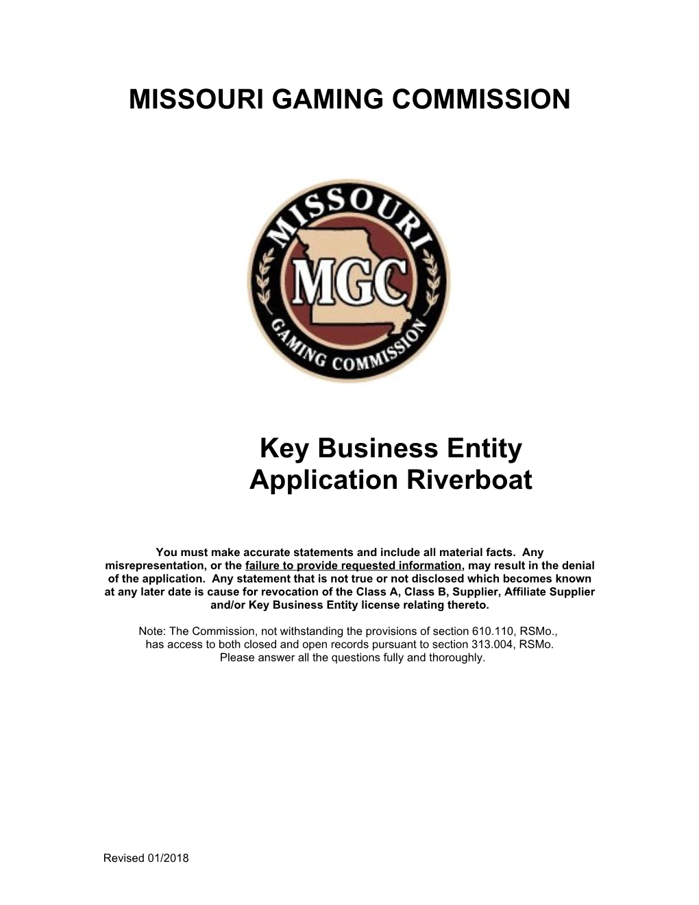 Missouri Gaming Commission s1