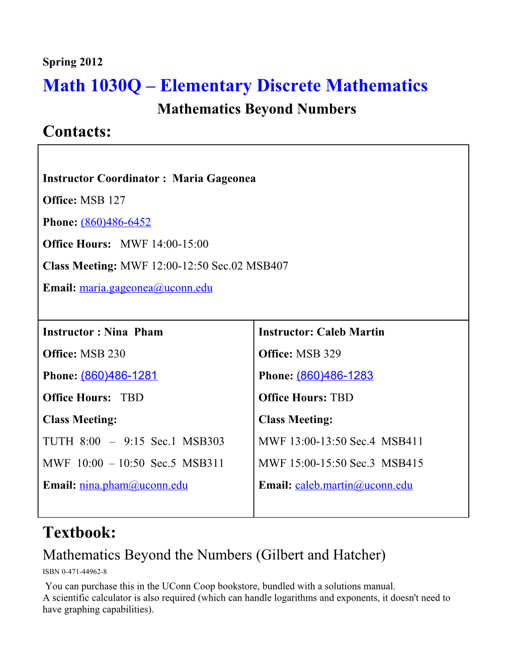 Math 1030Q Elementary Discrete Mathematics