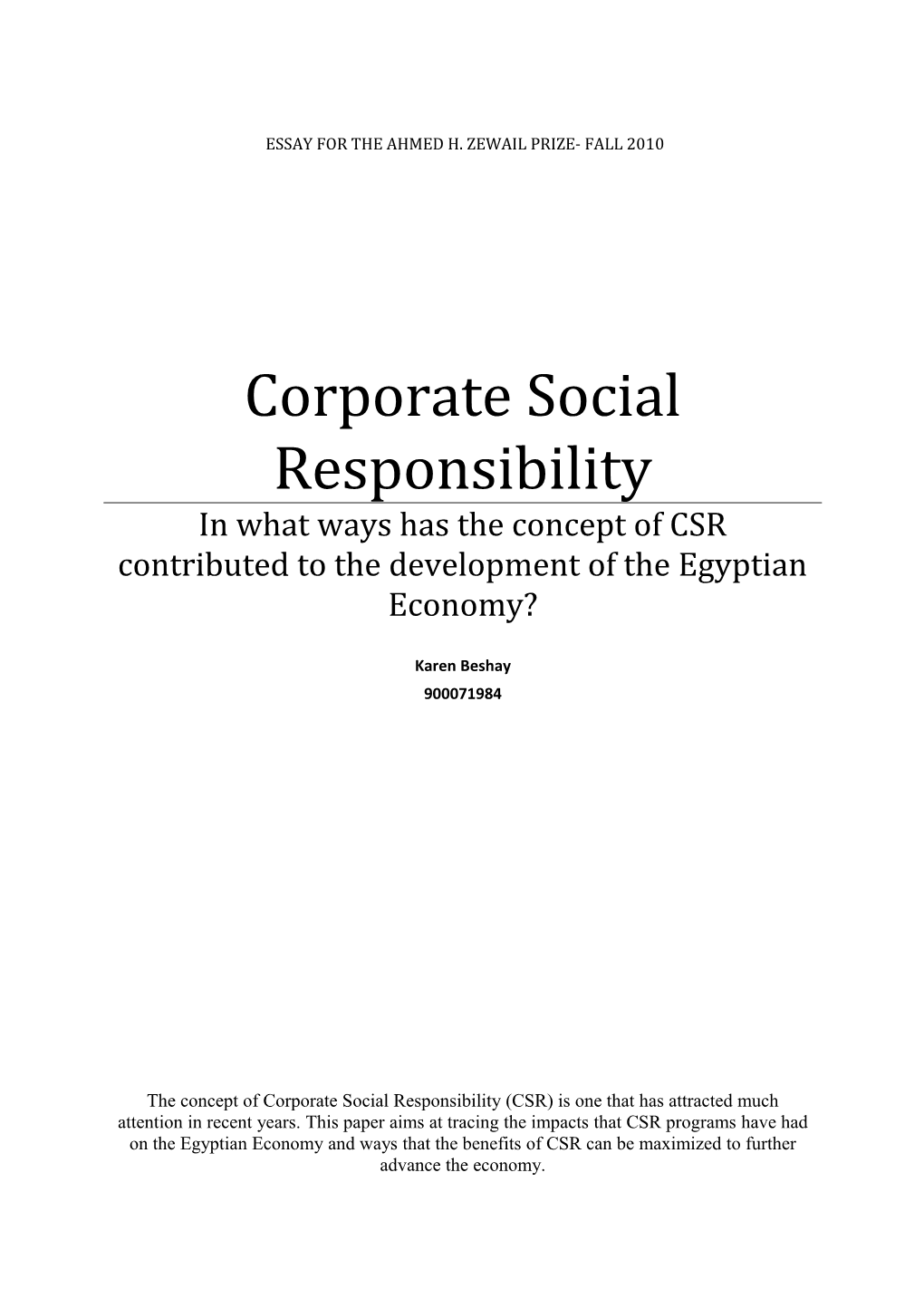 Corporate Social Responsibility s1