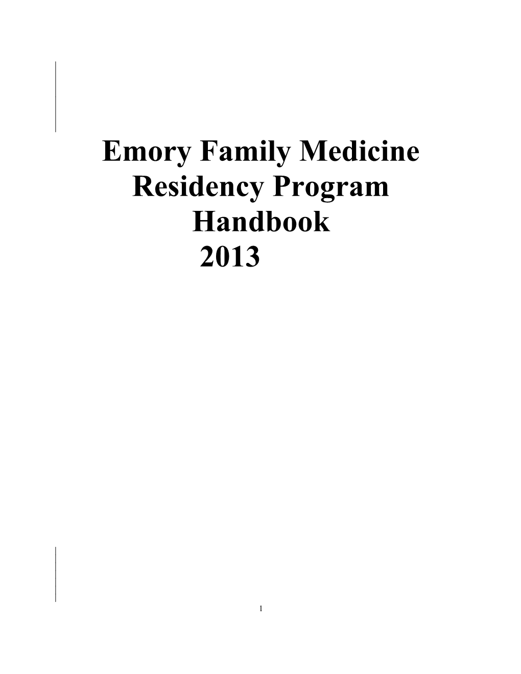 Emory Family Medicine Residency Program