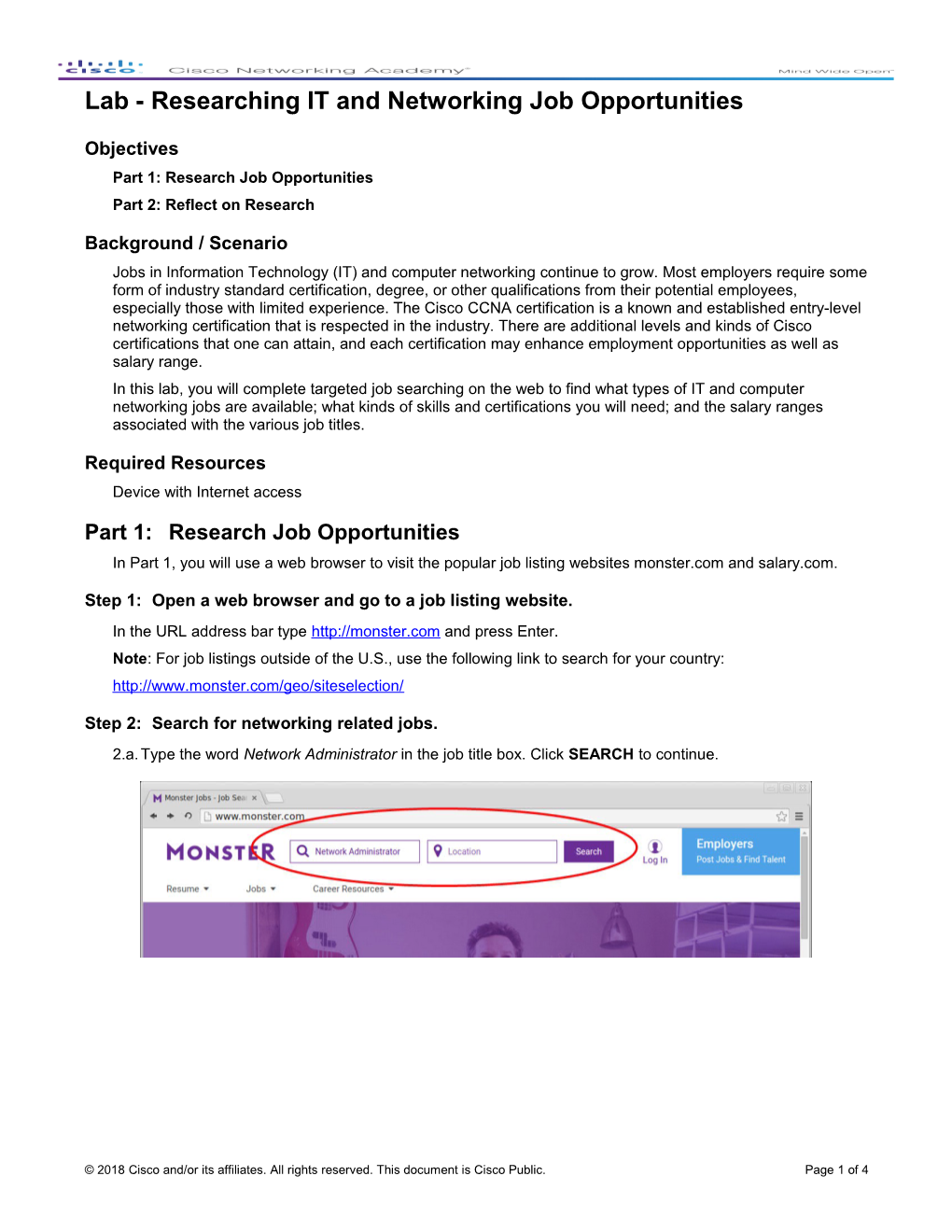 Lab - Researching IT and Networking Job Opportunities