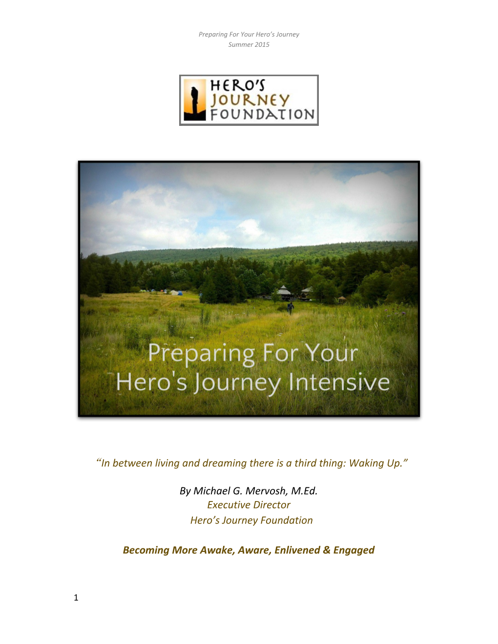 Preparing for Your Hero S Journey