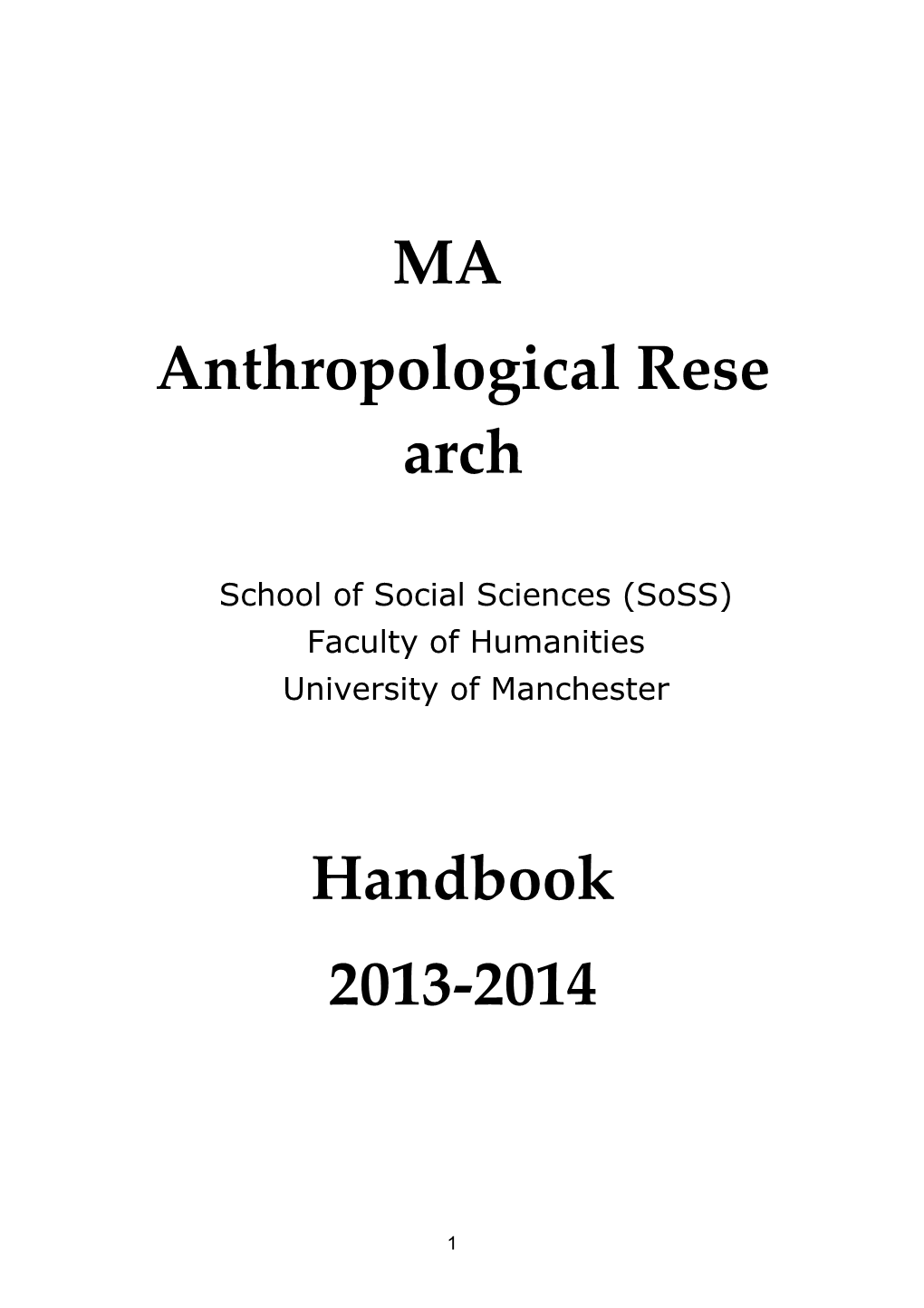 Anthropological Research