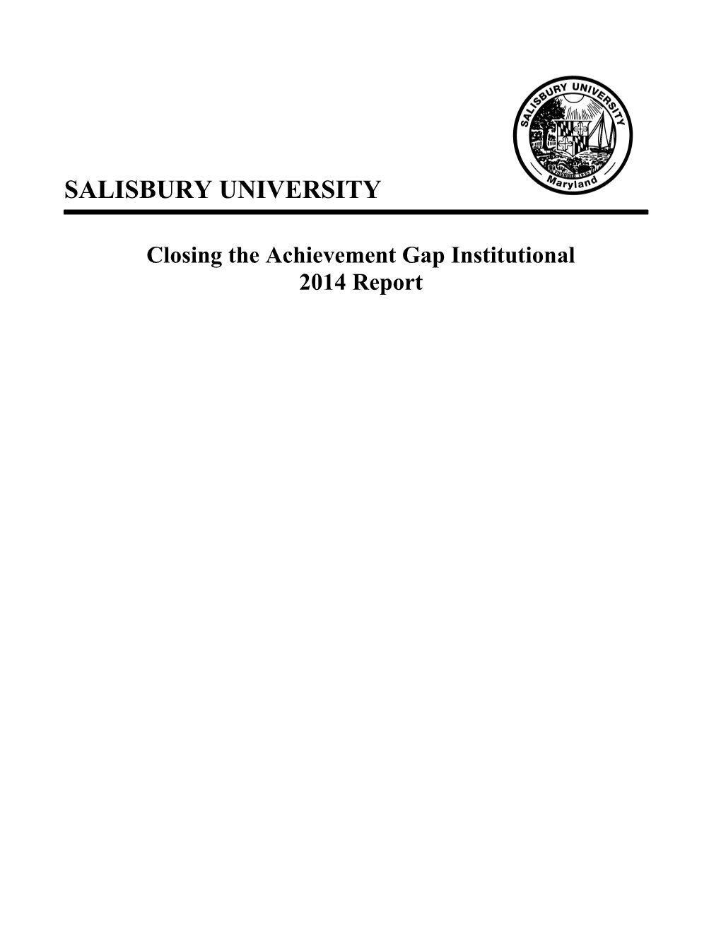 Closing the Achievement Gap Institutional s1