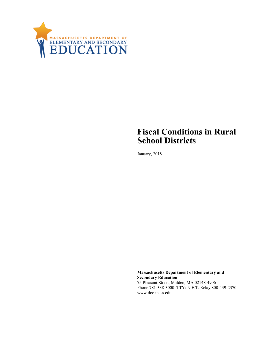 Fiscal Conditions in Rural School Districts