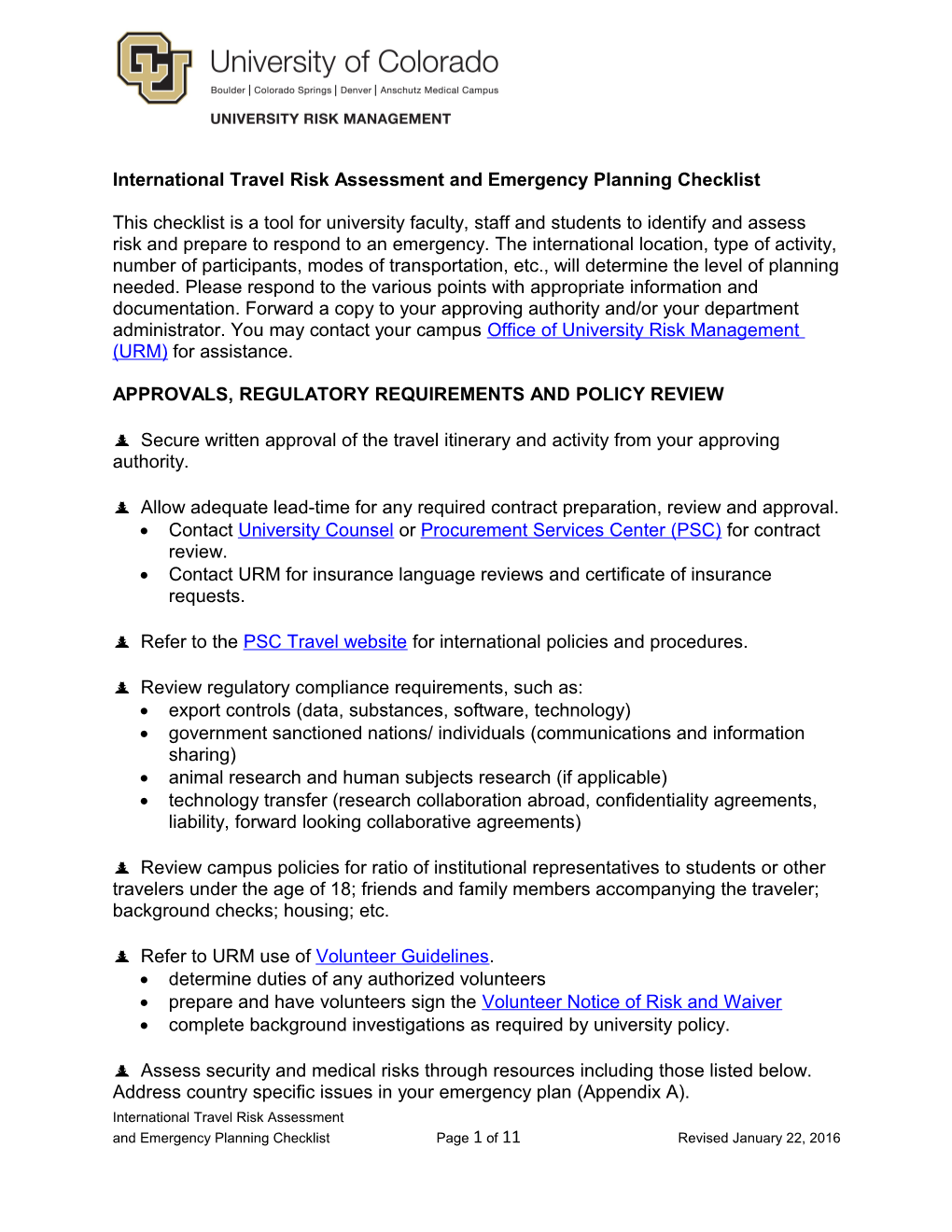 Approvals, Regulatory Requirements and Policy Review