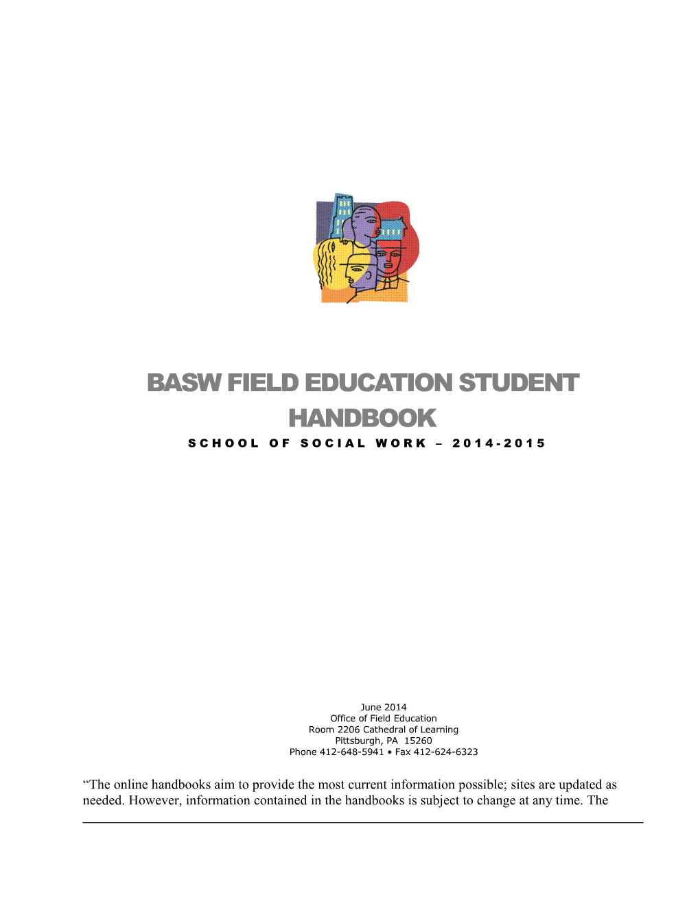 Office of Field Education BASW Student Handbook